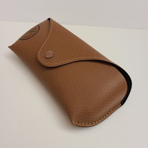 Ray Ban Brown Sunglass Glasses Case with new Cleaning Cloth - Picture 4 of 10